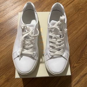 M. Gemi white all leather sneakers